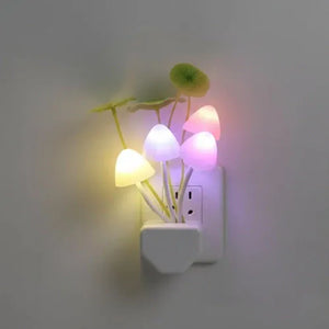 Bunte Nachtlicht Lampe in Pilzform