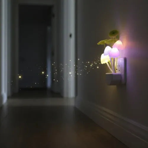 Bunte Nachtlicht Lampe in Pilzform