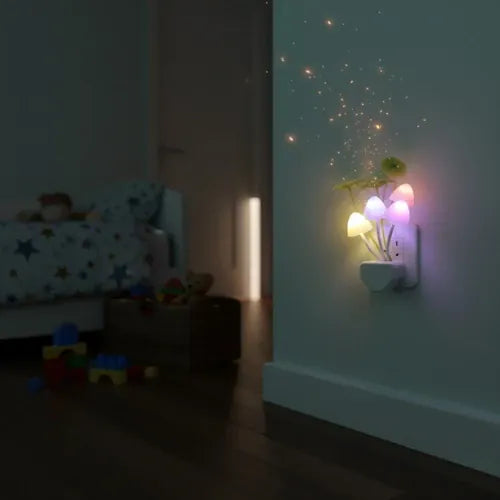 Bunte Nachtlicht Lampe in Pilzform