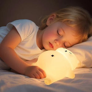 Nachtlicht Baby Bärchen mit Automatischem Schnarchgeräusch
