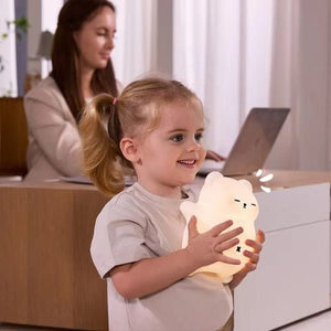 Nachtlicht Baby Bärchen mit Automatischem Schnarchgeräusch