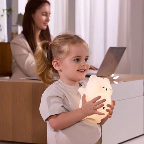 Nachtlicht Baby Bärchen mit Automatischem Schnarchgeräusch