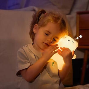 Nachtlicht Baby Bärchen mit Automatischem Schnarchgeräusch