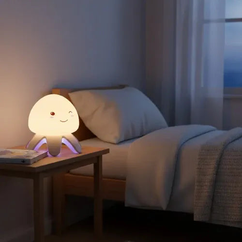 Nachtlicht Krake LED mit Weißem Rauschen