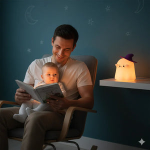 LED Nachtlicht Lampe aus Silikon Gespenst
