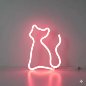 Nachtlicht Katze LED Neon