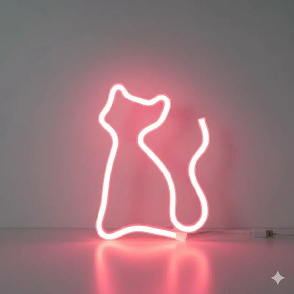 Nachtlicht Katze LED Neon