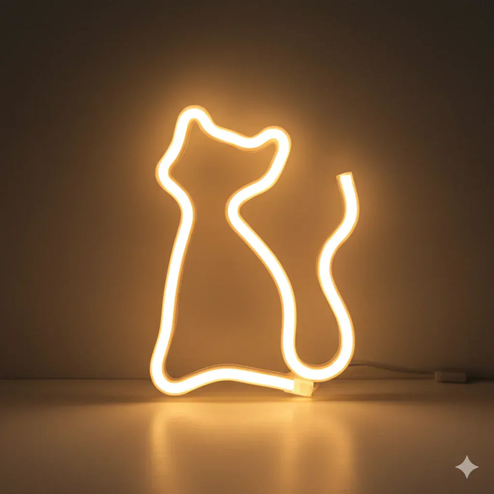 Nachtlicht Katze LED Neon