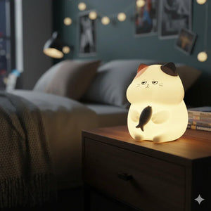 Nachtlicht Katze Kawaii 6 Farben