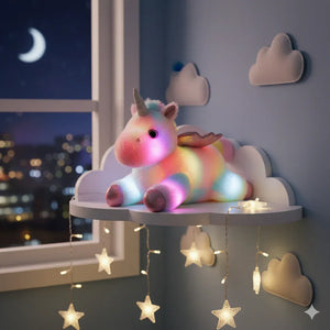 Einhorn Nachtlicht Plüsch mit LED-Lichtern