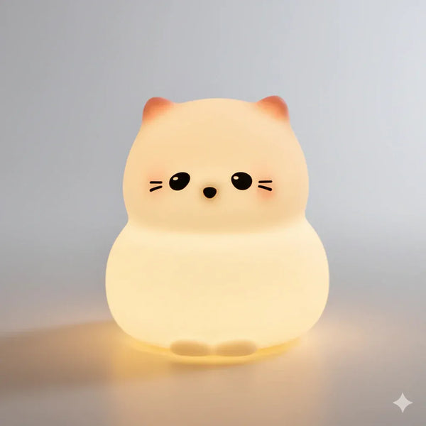 Nachtlicht Silikon Katze