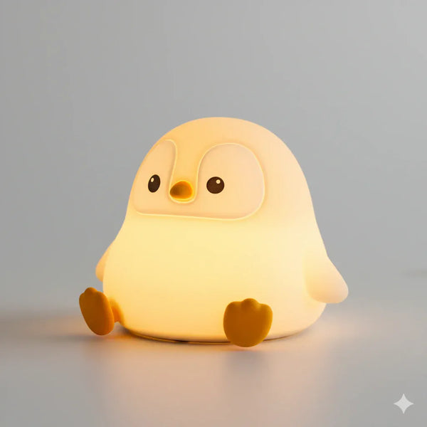 Nachtlicht Pinguin aus Silikon Wiederaufladbar