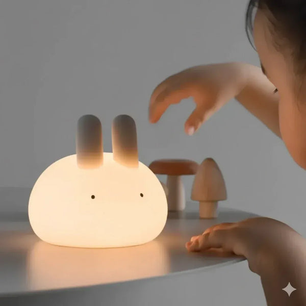 Leuchtender Hase Nachtlicht aus Silikon