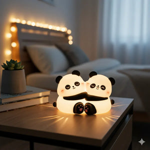 Nachtlicht Panda Kabellos Wiederaufladbar aus Silikon