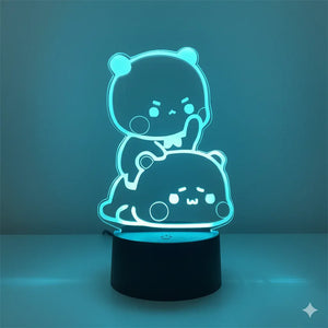 Leuchtender Panda Nachtlicht Fernbedienung 16 Farben 3D