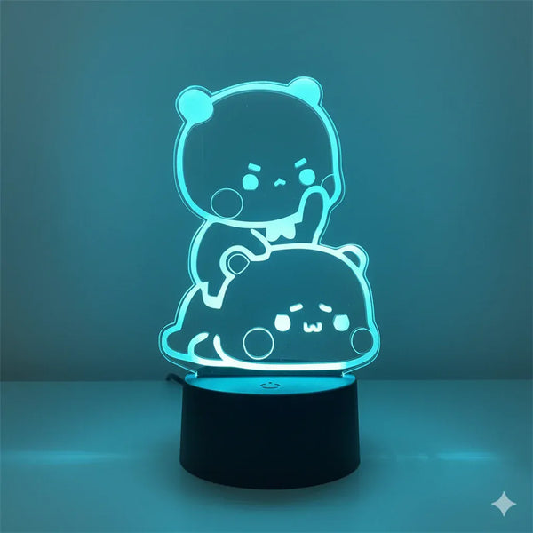 Leuchtender Panda Nachtlicht Fernbedienung 16 Farben 3D