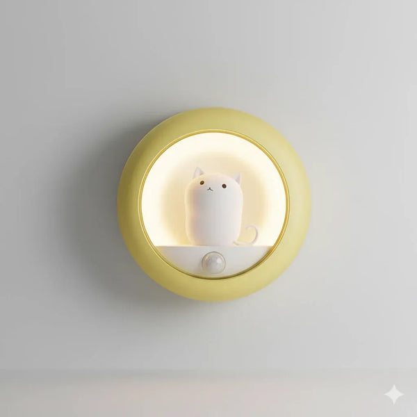 Nachtlicht Katze LED Wand mit Bewegungsmelder