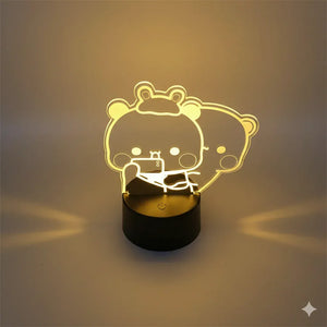 Nachtlicht Lampe Panda Fernbedienung 3D 16 Farben