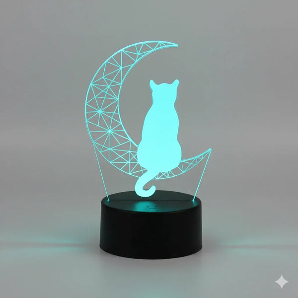 Nachtlicht 3D Katze 7 Farben