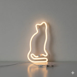 Led Neon Nachtlicht in Katzenform