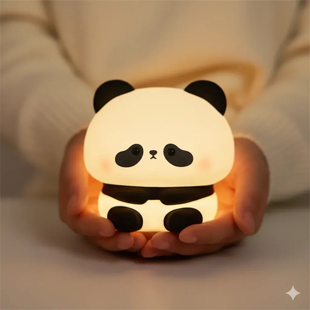 Nachtlicht Panda Baby LED Wiederaufladbar aus Silikon