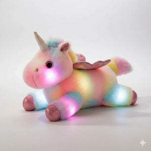 Einhorn Nachtlicht Plüsch mit LED-Lichtern
