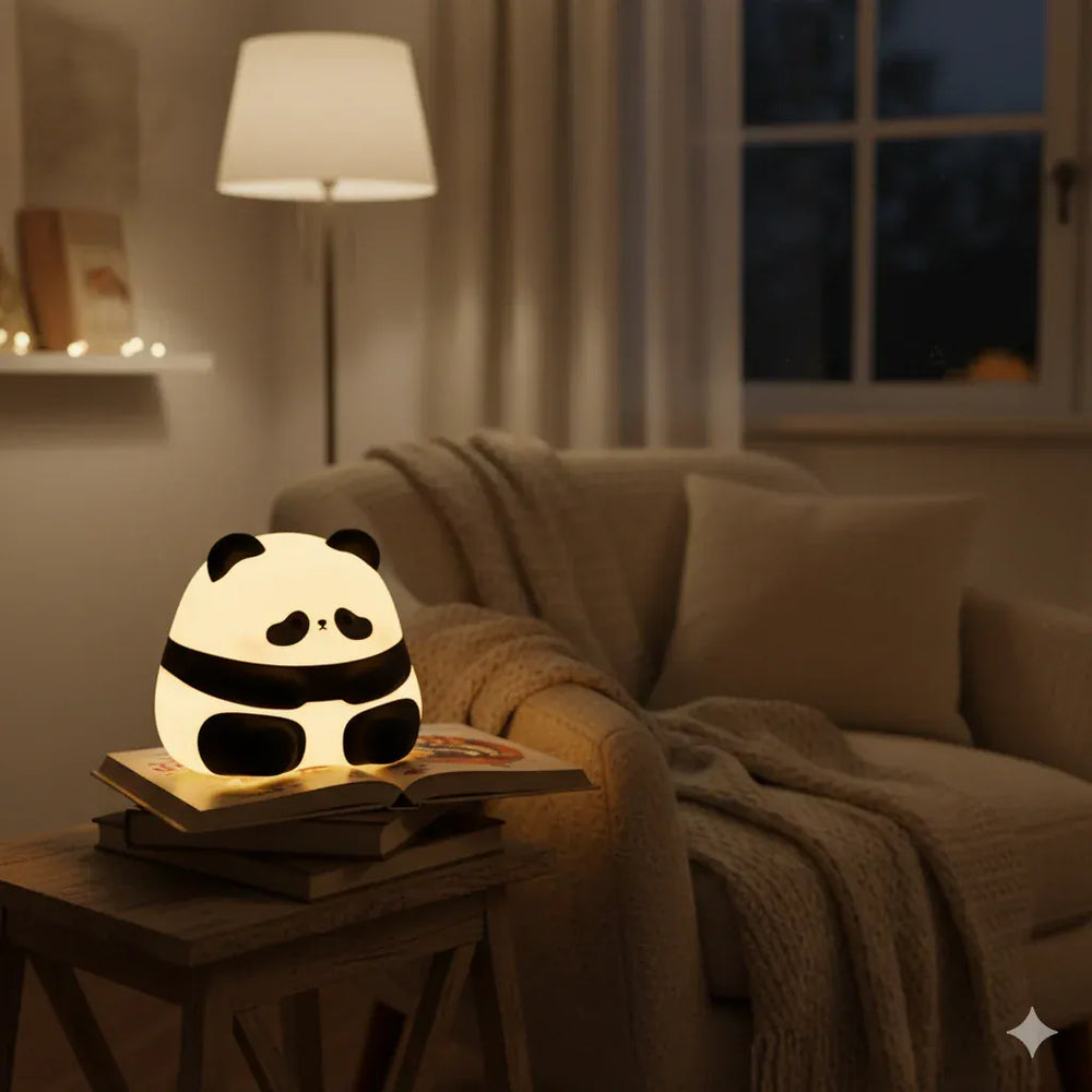 Nachtlicht Panda Silikon Wiederaufladbar