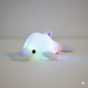 Leuchtendes Plüschkissen in Delfinform