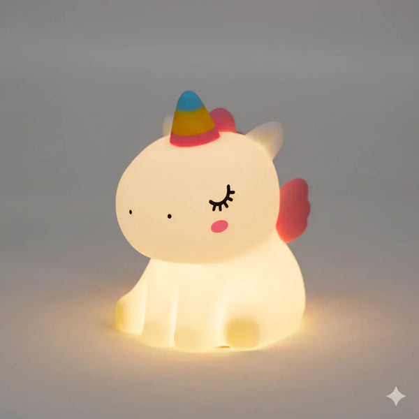 Nachtlicht Einhorn LED Wiederaufladbar aus Silikon