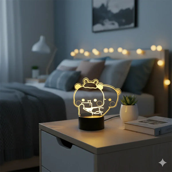 Nachtlicht Lampe Panda Fernbedienung 3D 16 Farben