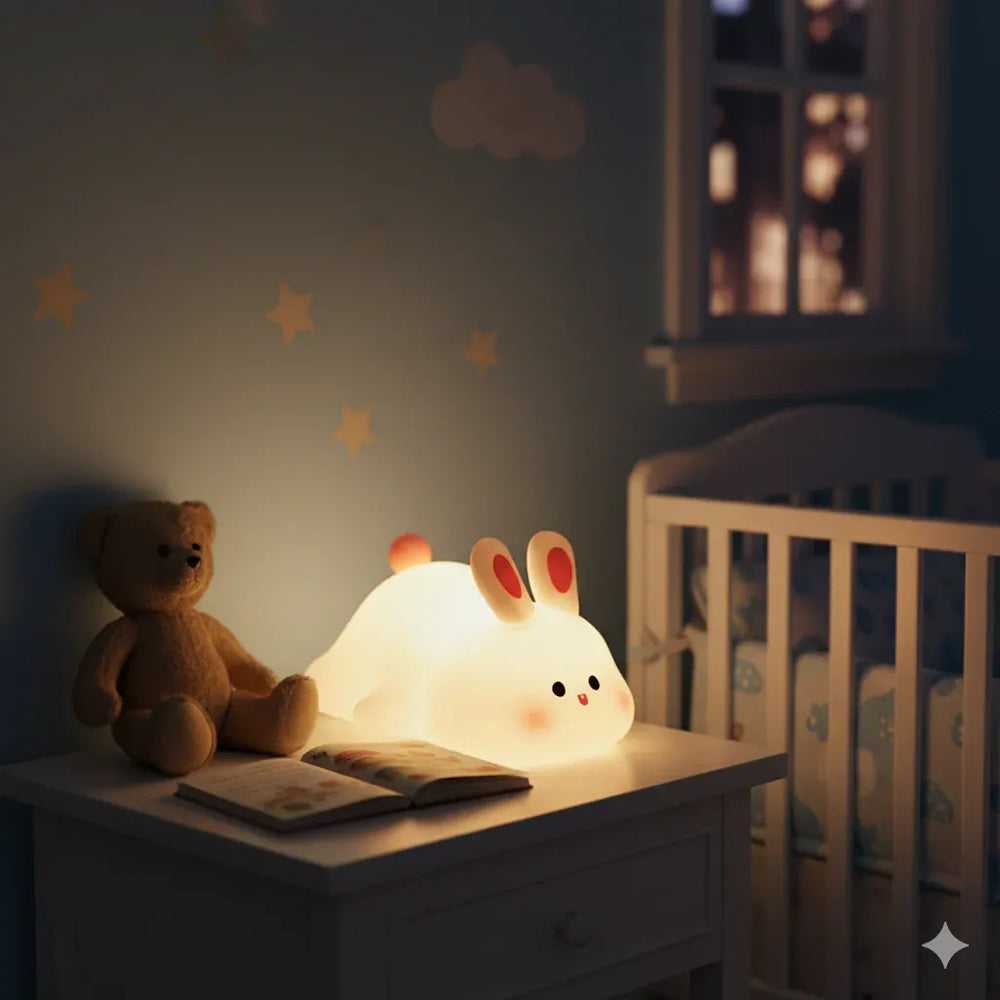 Nachtlicht Hase Silikon Wiederaufladbar