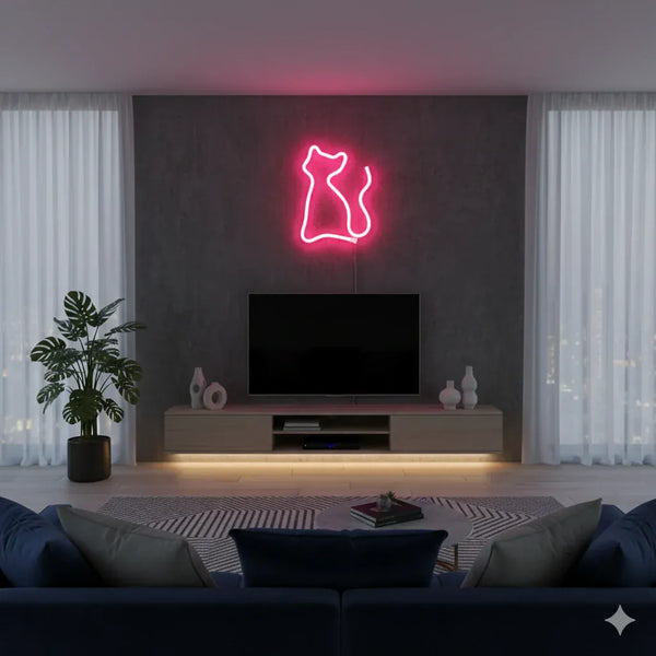 Nachtlicht Katze LED Neon