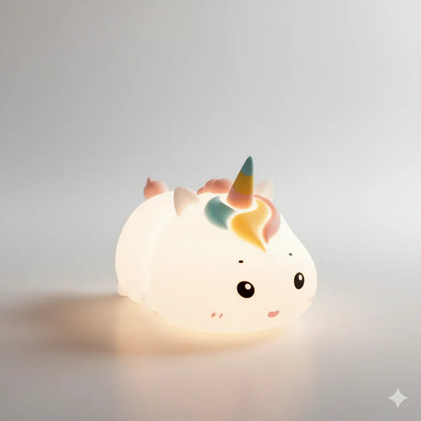 Nachtlicht Einhorn Wiederaufladbar aus Silikon