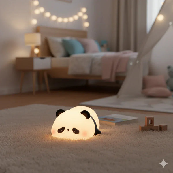 Nachtlicht Panda Wiederaufladbar aus Silikon