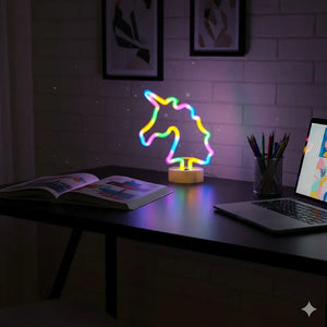 Nachtlicht Lampe Einhorn LED Neon