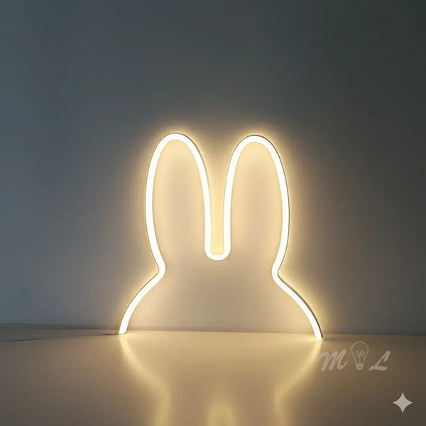LED Neon Lampe Hasenohren
