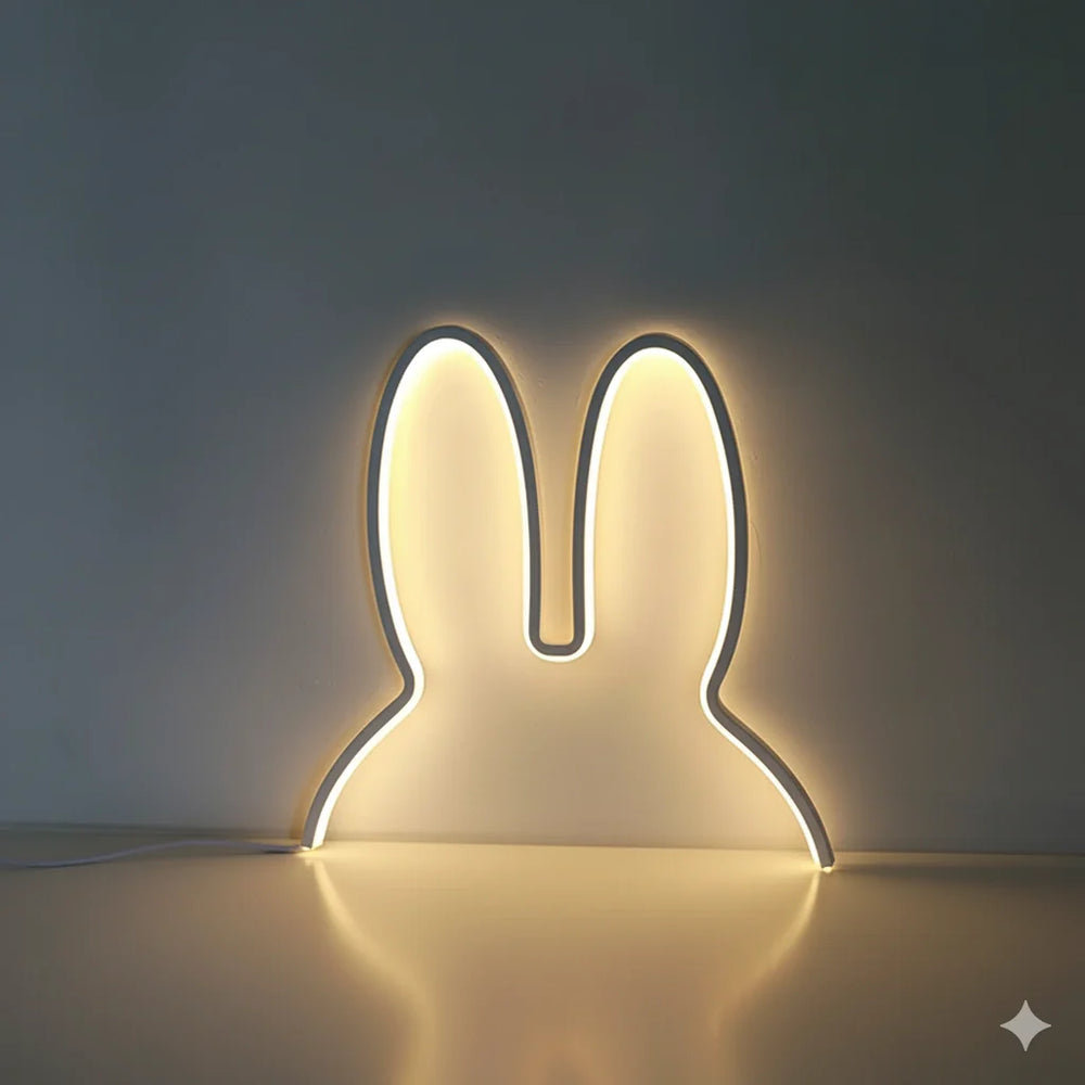 Lampe Led Néon oreilles de Lapin