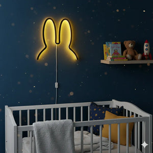 LED Neon Lampe Hasenohren