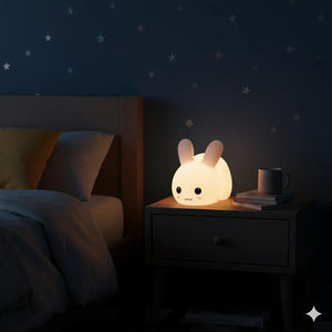 Lampe Hase Nachtlicht aus Silikon mit Fernbedienung