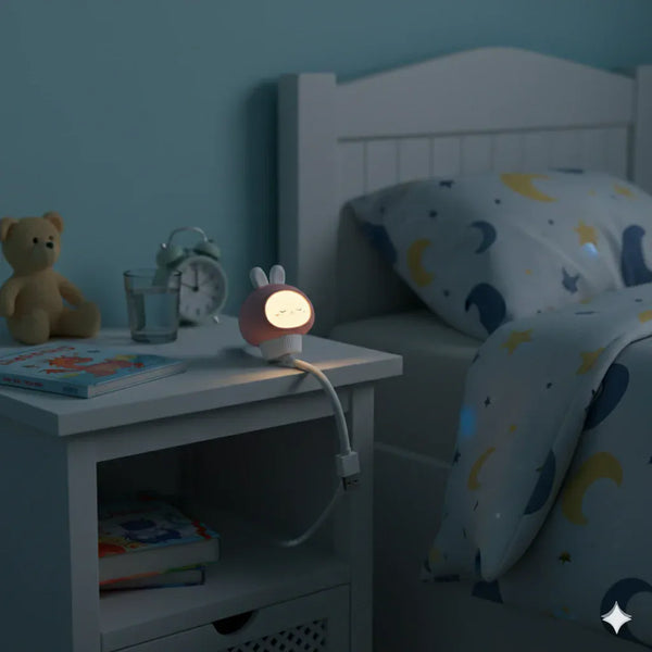 Nachtlicht Hase USB Tragbar