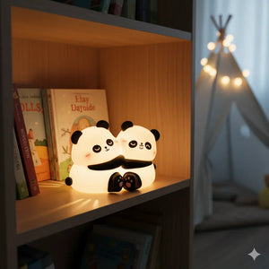 Nachtlicht Panda Kabellos Wiederaufladbar aus Silikon