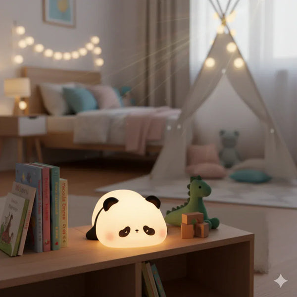 Nachtlicht Panda Wiederaufladbar aus Silikon