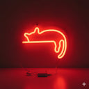 Neon Nachtlicht in Katzenform