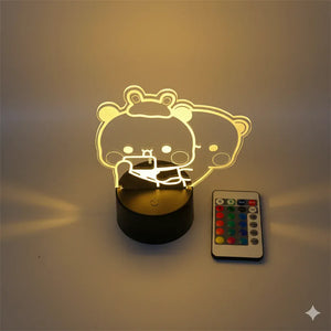Nachtlicht Lampe Panda Fernbedienung 3D 16 Farben
