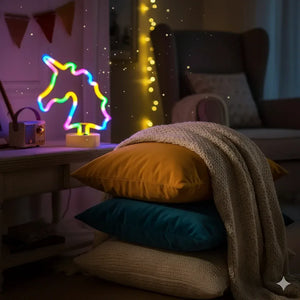Nachtlicht Lampe Einhorn LED Neon