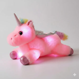 Einhorn Nachtlicht Plüsch mit LED-Lichtern