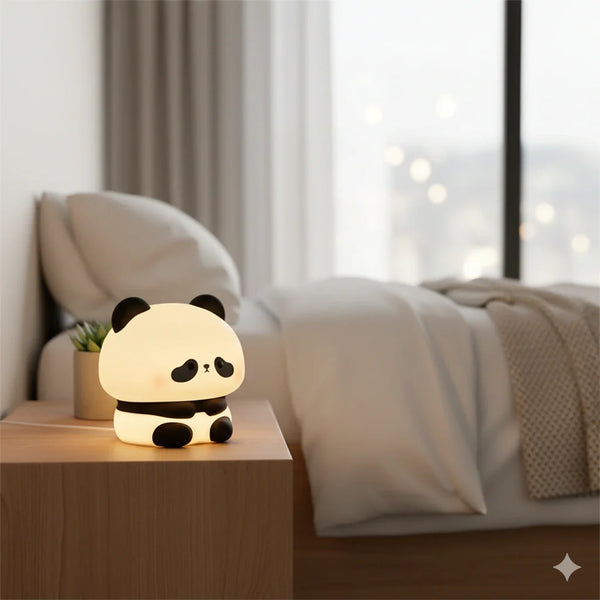 Nachtlicht Panda Baby LED Wiederaufladbar aus Silikon