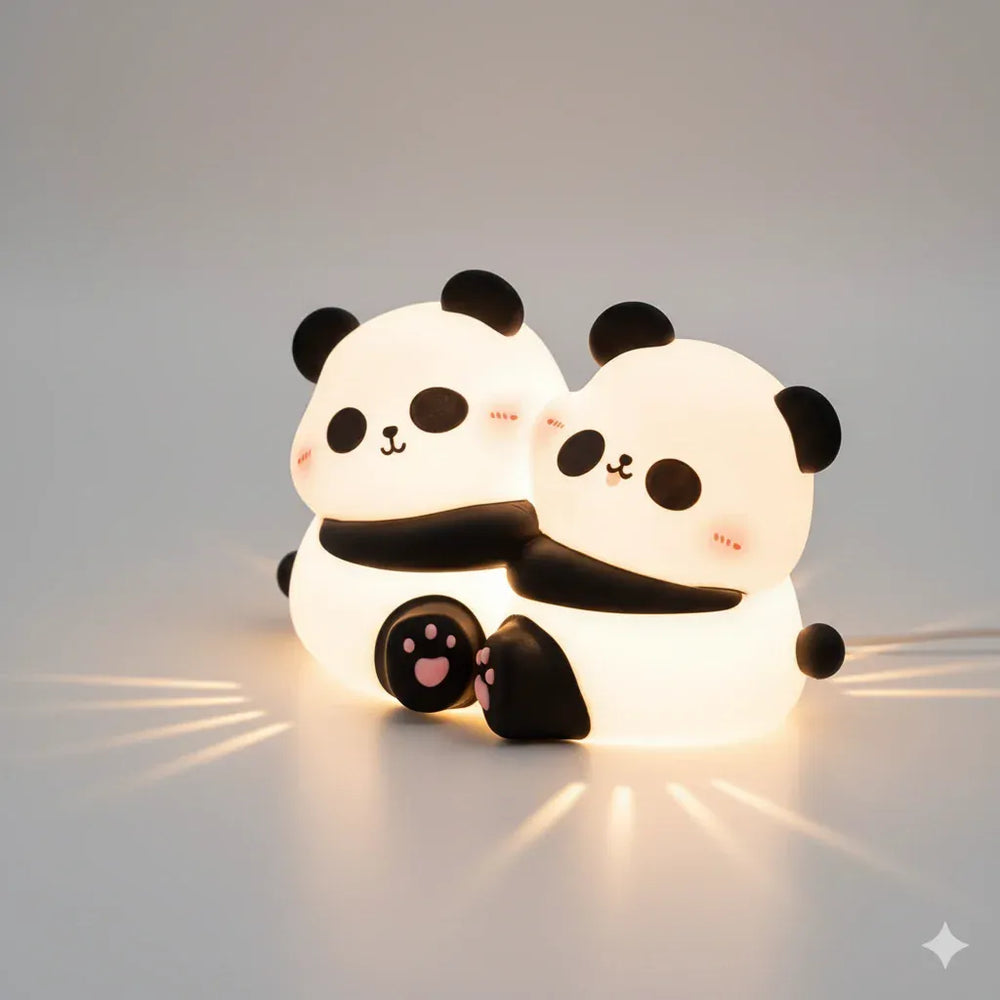 Nachtlicht Panda Kabellos Wiederaufladbar aus Silikon