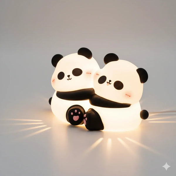 Nachtlicht Panda Kabellos Wiederaufladbar aus Silikon