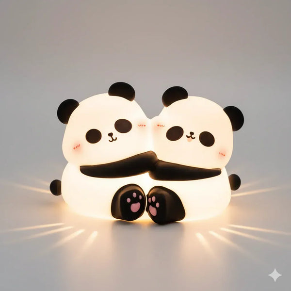 Nachtlicht Panda Kabellos Wiederaufladbar aus Silikon